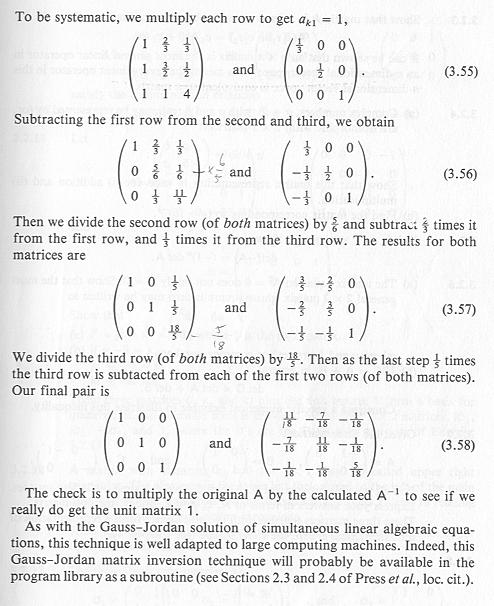 Gauss-Jordan Inversion 2